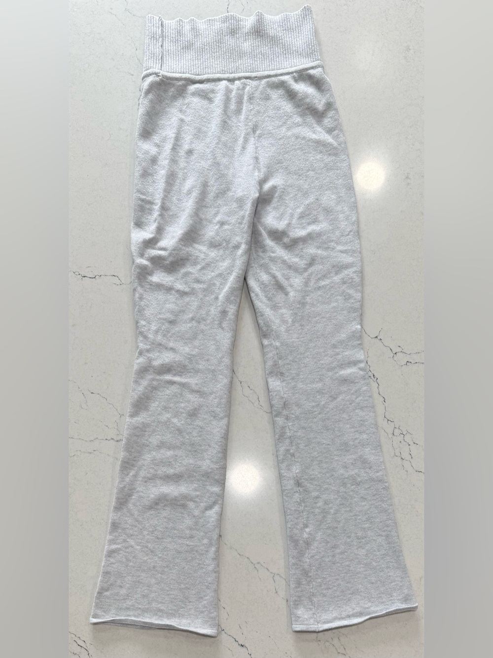 Gilly Hicks Gray Fleece Flare Leg Sweatpants Lounge Women's S Super Soft Cozy